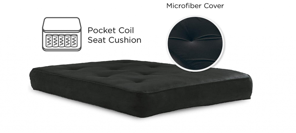 DHP 8-Inch Independently Encased Coil Futon Mattress materials