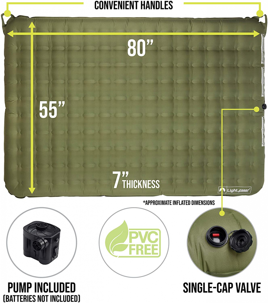 Lightspeed Outdoors 2 Person PVC-Free Air Bed Mattress Review