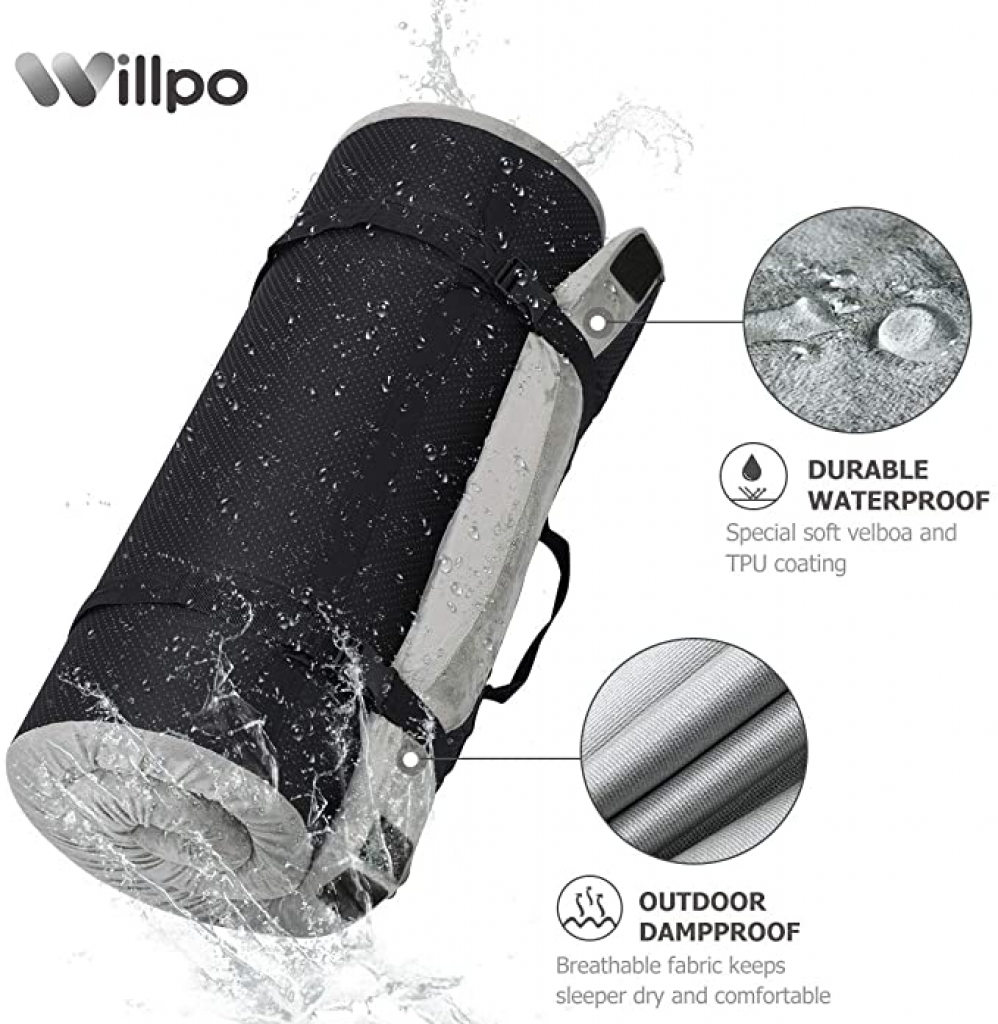Willpo Certipur-US Memory Foam Camping Mattress