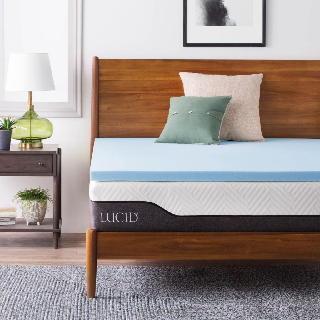 LUCID Gel Memory Foam Mattress Topper Review