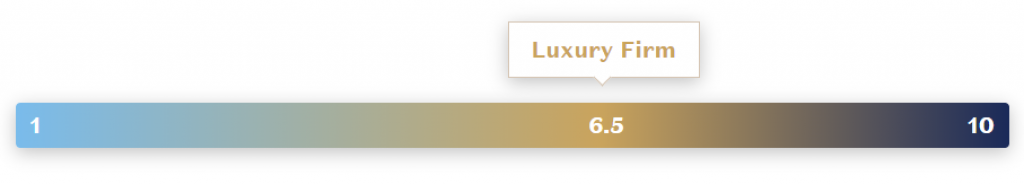 The DreamCloud Luxury Hybrid Mattress Firmness Scale